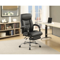 Coaster Furniture 801318 Adjustable Height Office Chair Black and Chrome